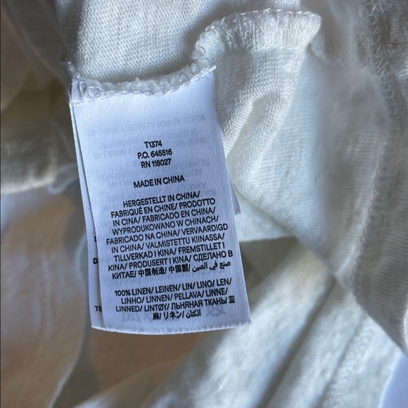 Boden Linen Scoop neck blouse 10 - Picture 7 of 7